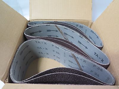 Western Abrasives Belts 4 x 26 1/2" 3 each Grit 80 & 40 2 x 60" Grit 36 Qty 3