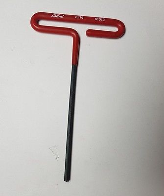 Lot of 2 Eklind Allen Wrench T-Handle Hex Key 3/16 No. 51612 Made in USA