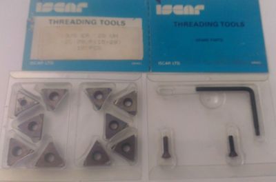 ISCAR Threading Tool 3/8 ER 28 UN IC 70 Carbide Inserts 10 Pcs Thread Lathe New