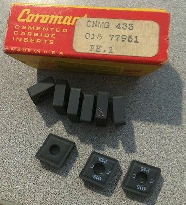 SANDVIK Coromant CNMG 433 015 P15 Lathe Carbide Inserts 9 Pcs New Tools