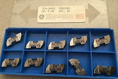 TGI USA Made TLR-3047 C-2B M100140 Lathe Grooving Carbide Inserts 10 Pcs New
