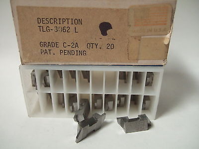 SANDVIK Coromant TLG3062 L C2A Lathe Grooving Carbide Inserts 20 Pcs New