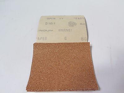 Lot 200 Carborundum Fastcut Finishing Paper 4.5x5.5 80 Grit 115 F Brand new