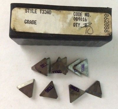 10 Pcs TRW T33AD 084016 Carbide Inserts Lathe Mill Milling Tool Tools New