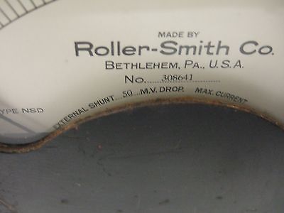 Roller Smith D C AMPERES 0-3000 Gauge Model 308641