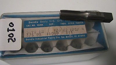 Bendix Besly Tap 1/8 - 27 NPSF 4 Flutes PA 14010 S/S 111 Brand New Made In USA