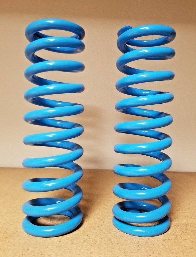 Lot of 2 Works Performance Shock Springs 10.0" Long 435 Lbs Rate .468 Wire Blue