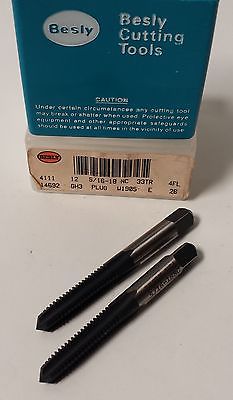 Lot of 2 Besly Tap 5/16-18NC 33TR GH3 PLUG 4 FLUTE Brand New Made in The USA