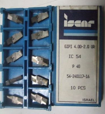 ISCAR GIPI 4.00 -2.0 UR Carbide Inserts Grooving 10 Pcs Lathe Self Grip Cut-Off