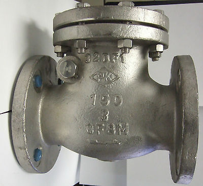 PK 3” 32DF1 28LF2 Swing Check Valve CF8M Size 3 Class 150