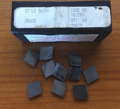 10 Pcs RTW DLC-80 083987 29626 Carbide Inserts Lathe Mill Milling Tools New