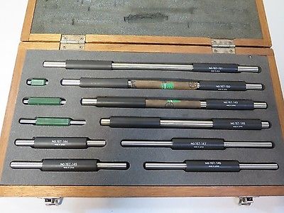 9 Mitutoyo Micrometer Set 2-12