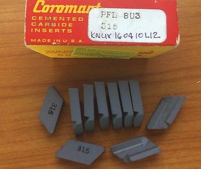 SANDVIK Coromant KNUX 16 04 10 L12 PFL 8U3 015 Grooving Lathe Carbide 10 Inserts