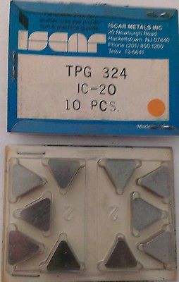 ISCAR TPG 324 IC 20 Carbide Inserts 10 Pcs Lathe Turning New Mill Tools