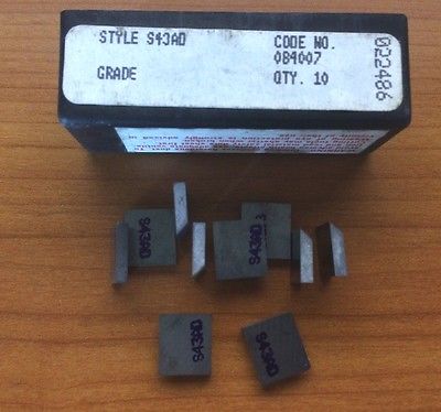 10 Pcs TRW S43AD 084007 022486 Carbide Inserts Lathe Mill Milling Tools New