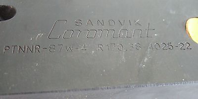 SANDVIK COROMANT PTNNR 87W - 4 R170.38 Carbide Inserts Lathe Tool Holder New