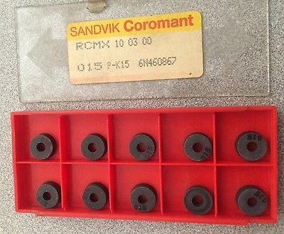 SANDVIK Coromant RCMX 10 03 00 015 P-K15 Lathe Carbide Inserts 10 Pcs New