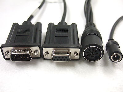 9 Ft Cable ASSY DIN8F Female To DB9M Male and DB9F 9 Pin Adapter Din 8 F