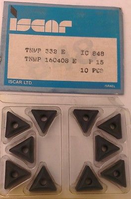 ISCAR TNMP 332 E IC 848 P 15 Carbide Inserts 10 Pcs Lathe Turning New Mill Tools