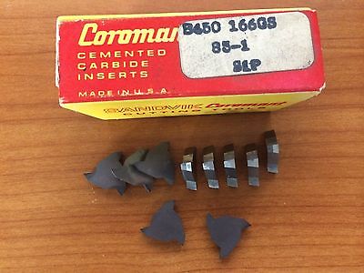 10 Pcs SANDVIK Coromant B450 166GS 85-1 S1P Threading Lathe Carbide Inserts Tool