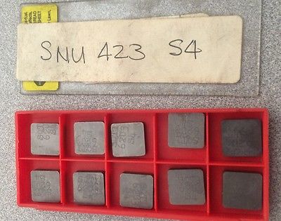 SANDVIK Coromant SNU 423 S4 Lathe Mill Carbide Inserts 10 Pcs New