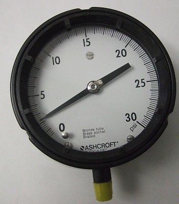 ASHCROFT DURAGAGUE 0-30 Psi Gauge Pressure Gage