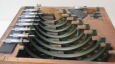 9 Mitutoyo Micrometer Set 2-12