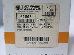 Standard Abrasives 621108 Flap Wheels EZ 120 1 x 1/2 x 1/4-20 Qty10 Brand New