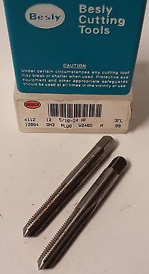 Lot of 2 Besly Tap 5/16-24NF HS GH3 Plug 3 FLUTE Brand New Made in The USA