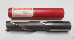 Quinco HSS End Mill SGX-32B 2 Flute 1 x 1 EX. LG. New USA