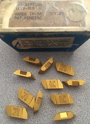 TGI USA Made TLTB-3LB TN-5A Lathe Grooving Carbide Inserts 11 Pcs New Gold