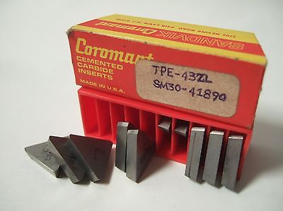 SANDVIK Coromant TPE 43ZL SM30 Lathe Carbide Inserts 10 Pcs New