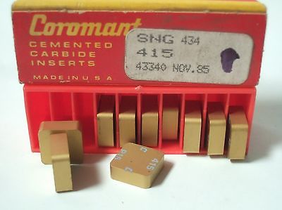 SANDVIK Coromant SNG 434 415 43340 Lathe Mill Carbide Inserts 10 Pcs New