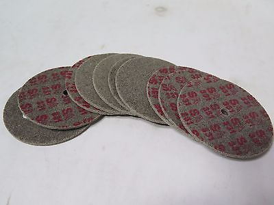 10 Pcs Standard Abrasives 3 x 1/8 x 1/4" Unitized Wheels Fine A/O Brand New