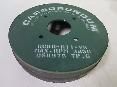 Carborundum Abrasives Green Plate Mounted Grinding Wheel 7" Dia 1 3/4" Arbor