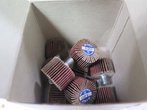 10 Pcs MERIT Abrasives Mini Wheel 31003 MW GOF XX-0015 120 ARB Brand New