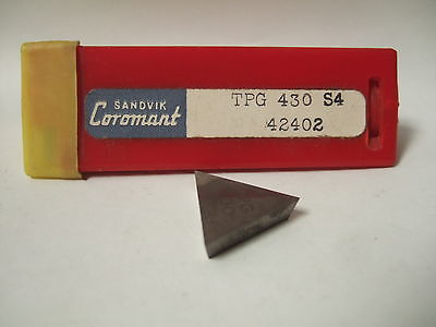 SANDVIK Coromant TPG 430 S4 42402 Lathe Carbide Inserts 10 Pcs New