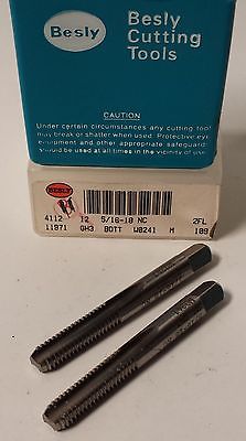 Lot of 2 Besly Tap 5/16-18NC 33TR HS GH3 Bottom 2 FLUTE Brand New Made in The US