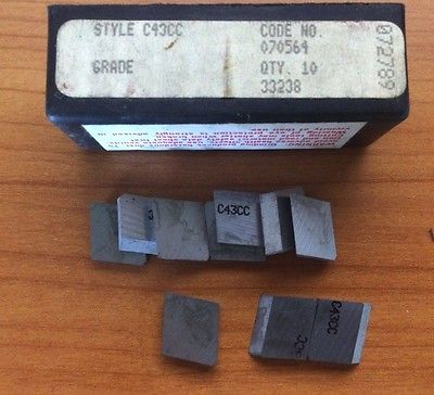 10 Pcs RTW C43CC 070564 33238 Carbide Inserts Lathe Mill Milling Tools New