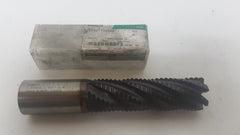 Hanita HSS Rougher End Mill 6217 M-42 1.1/4 x 1.1/4 x 4 R/A Tool 6 Flutes