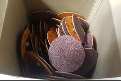 100 Pcs Standard Abrasives 40 SOCATT Laminated Discs Scotch 524403 2
