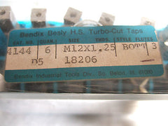 Bendix Besly Tap M12 x 1.25 Bottom D5 3 Flutes Brand New Made In USA