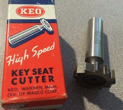 KEO High Speed 708 Woodruff Key Seat Cutter 1" x 7/32" x 2 7/32" Brand New