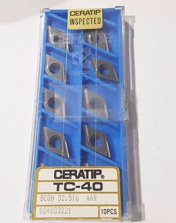 10 Pcs Ceratip TC-40 DCGH 32.516 AAR Lathe Mill Carbide Inserts Tools New