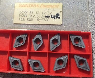 SANDVIK Coromant DCMM 11 T3 12-52 3(2.5) H20 K20 Lathe Carbide Inserts 8 Pcs New