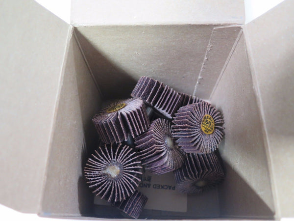 10 Pcs MERIT Abrasives Grind O Flex Mini Wheel 37320 MM 1306 Grit 60 Brand New