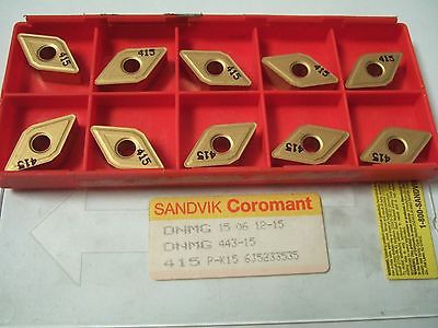 SANDVIK Coromant DNMG 443 15 415 P-K15 Lathe Carbide Inserts 10 Pcs New
