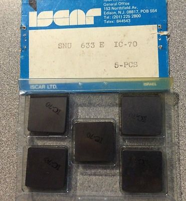 ISCAR SNU 633 IC 70 Carbide Inserts 5 Pcs Mill Lathe Tools New