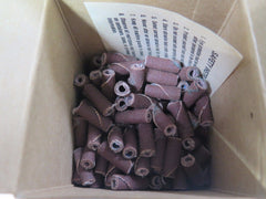 100 Pcs MERIT Cartridge Rolls 1/4 x 3/4 x 1/8 Grit 120 PN: 80045 Brand New