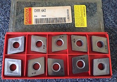 SANDVIK Coromant CNMM 643 R4 M40 Lathe Carbide Inserts 10 Pcs New Tools